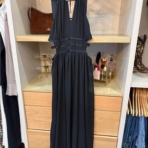 Express Black Backless Dress